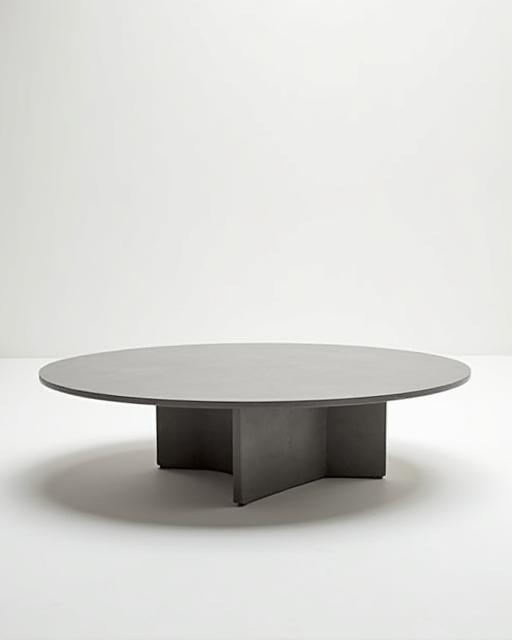 Mesa de centro minimalista de diseño contemporáneo.